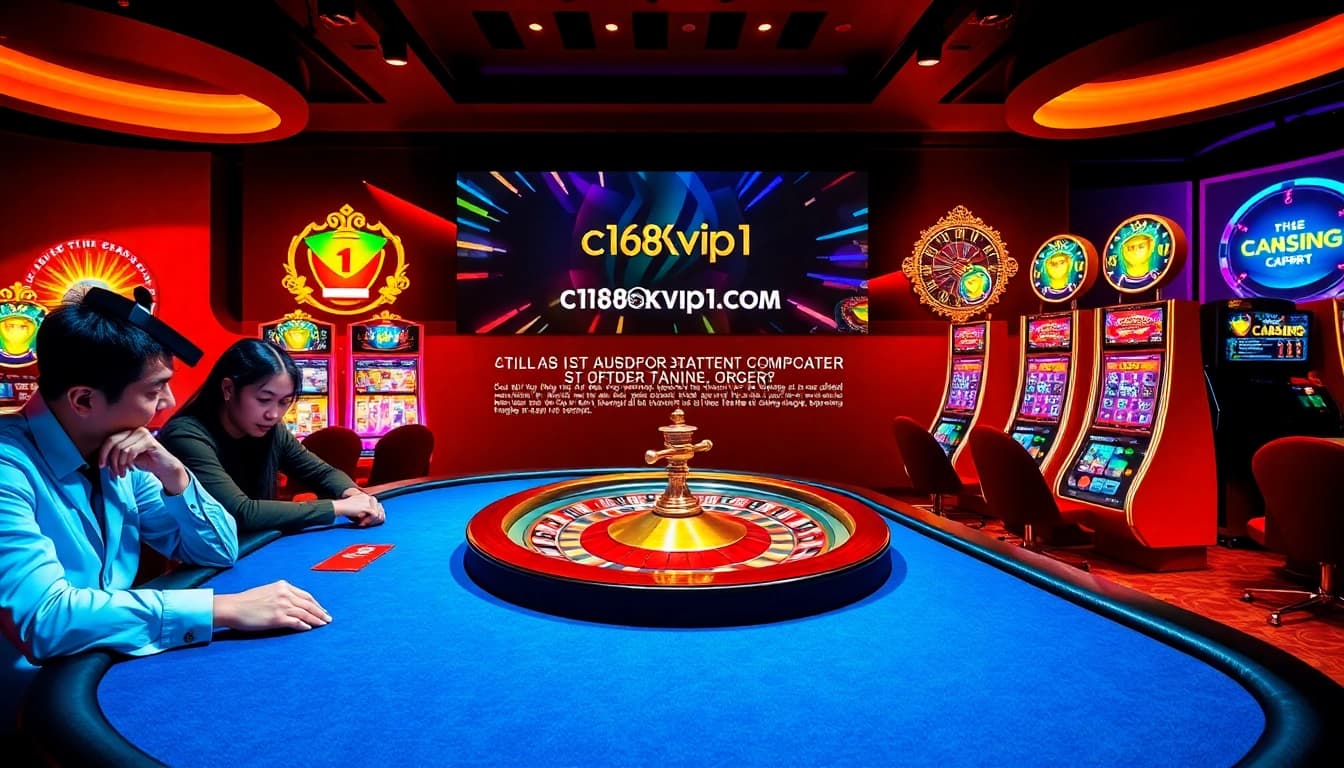 Experience the thrill of winning at c168okvip1.com with exciting casino tables and slot machines.