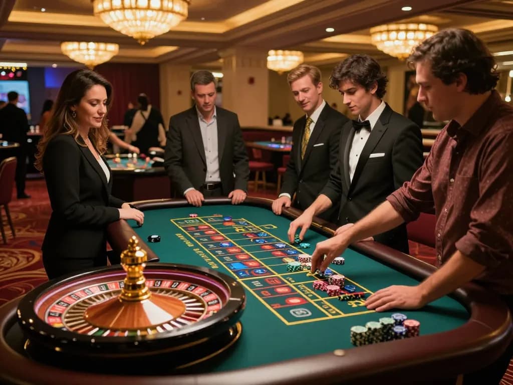 Experience the thrill at https://www.bearcreekwatershed.org/macroinvertebrates roulette table with players eagerly betting.
