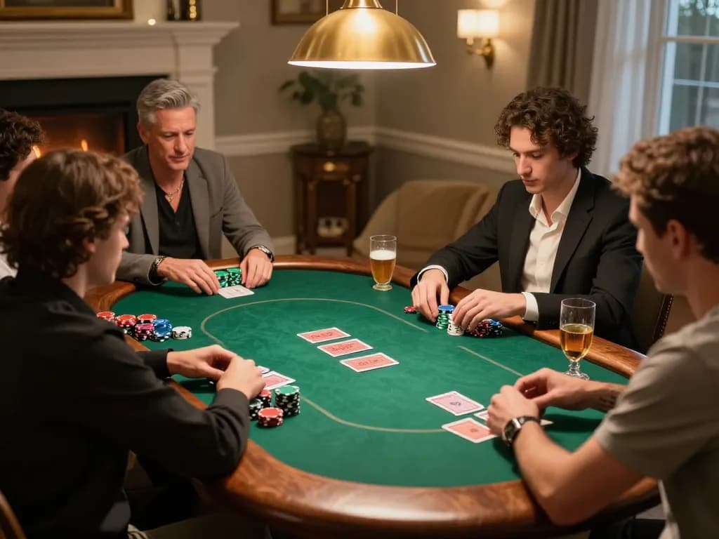 Experience the excitement of a poker game at https://9bet9.in.net, showcasing strategic gameplay and social interaction.