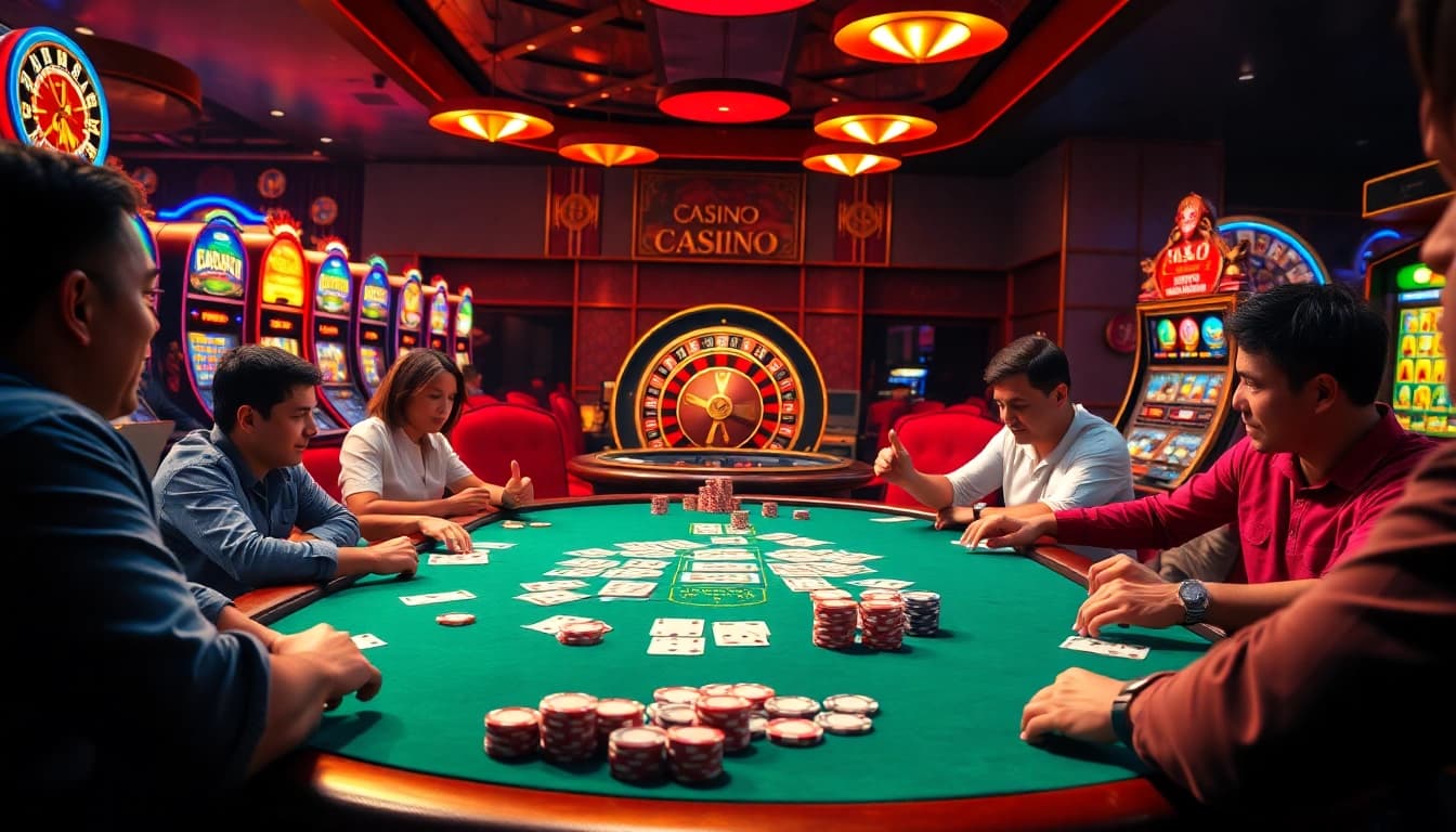 Experience the thrill of gambling at https://nohu90.pink/ with vibrant poker tables, slot machines, and roulette wheels.