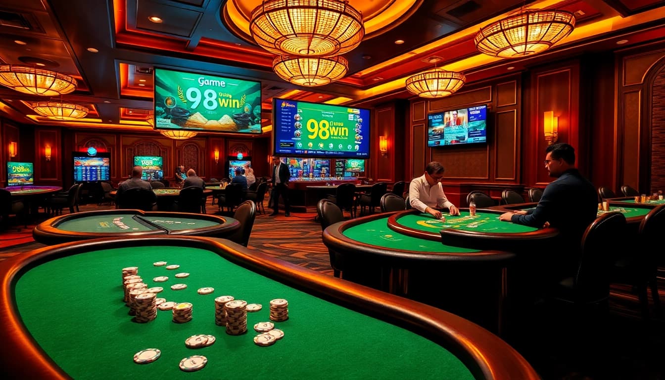 Engage in thrilling gameplay with game 98win at luxurious casino tables.