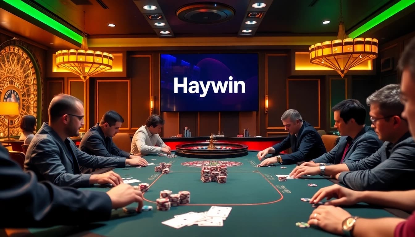 Experience high-stakes gameplay at Haywin with thrilling poker action and elegant casino ambiance.