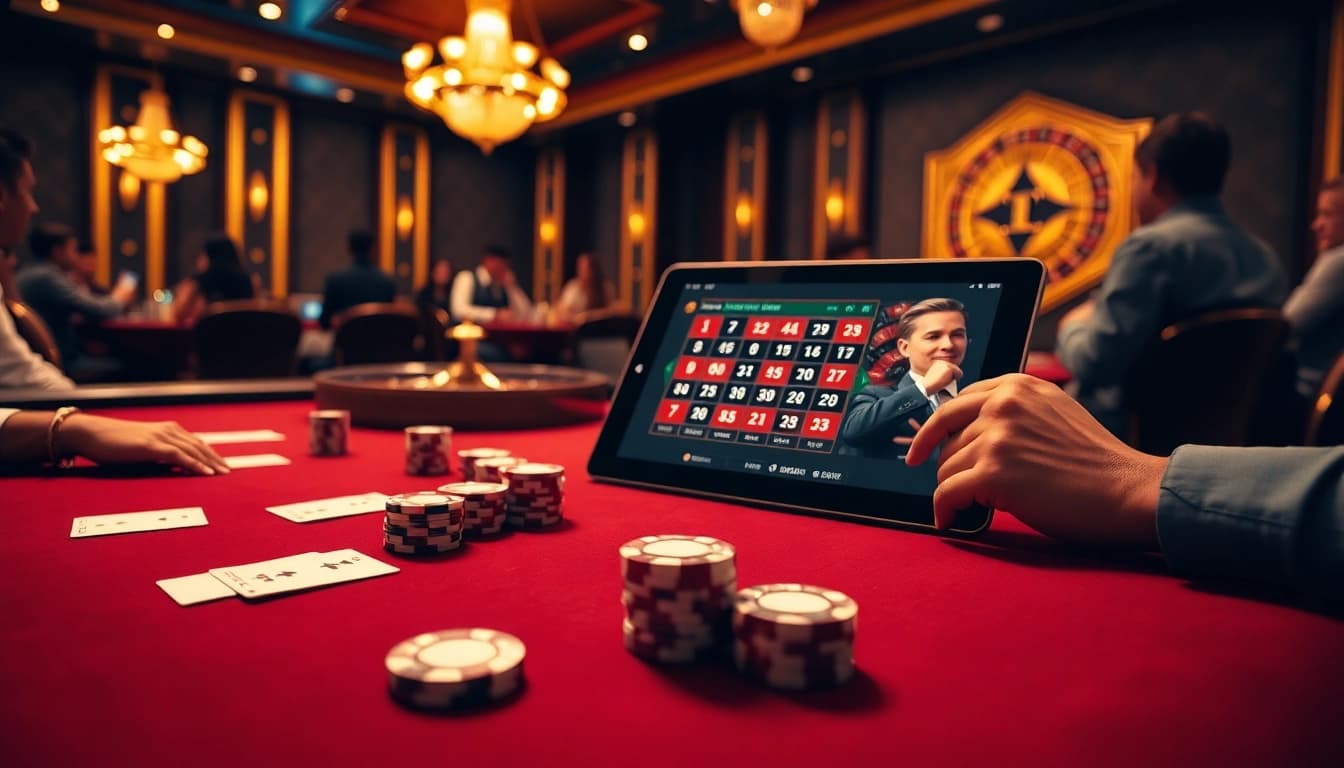 Engage with high-stakes poker at https://urr88.com/, featuring elegant tables and vibrant casino ambiance.