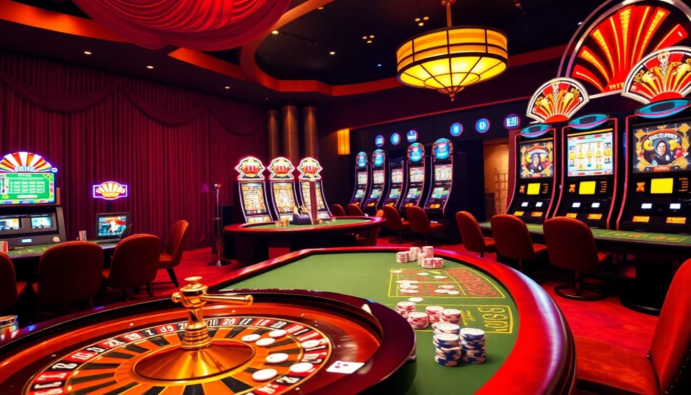Elevate your gaming experience with thrilling scenes from https://888p.se.net/, featuring vibrant casino tables and interactive online gambling environments.