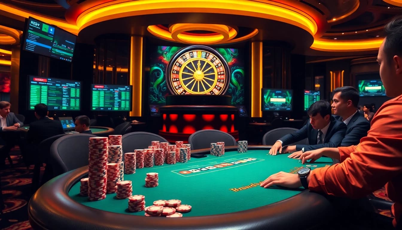 Experience the excitement of betting at nhà cái 88vv with engaging poker games and vibrant casino atmosphere.