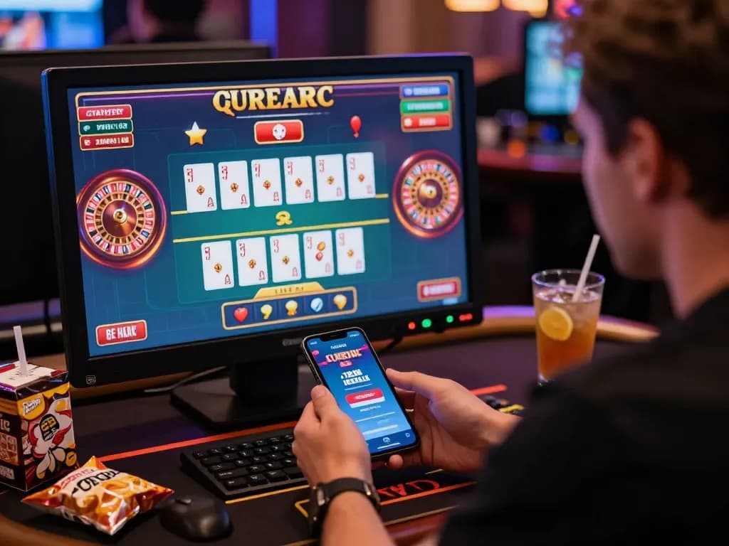 Engaged player enjoying 789club online casino experience with live games and promotional offers.