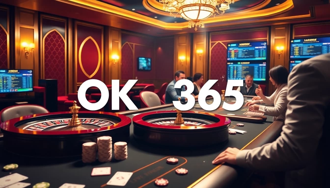 Experience the excitement of OK 365's dazzling casino with live games and high-stakes action.