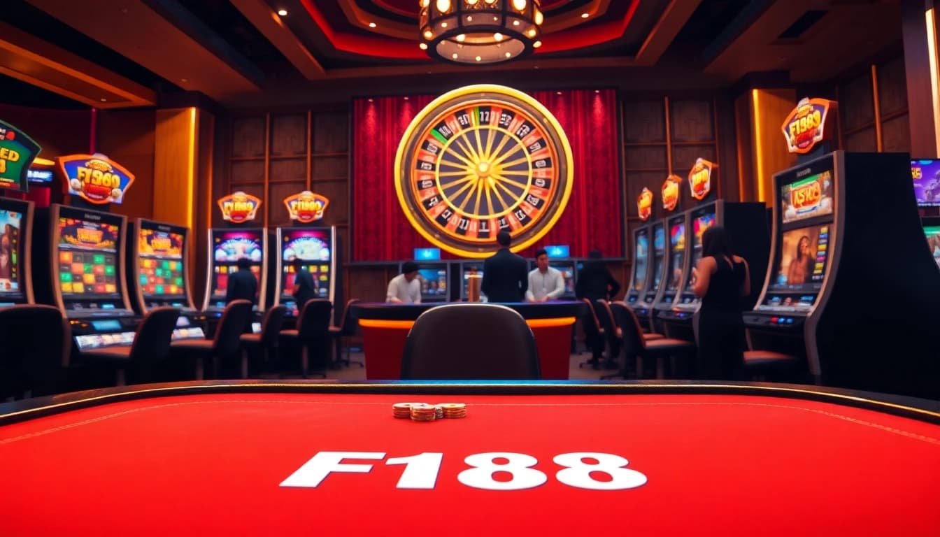 Action-packed gaming at F168 casino featuring vibrant table games and lively atmosphere.