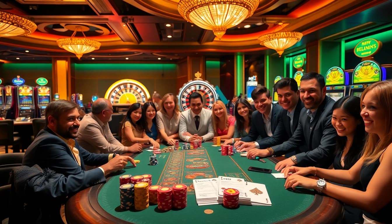Gambler celebrates a win at a high-stakes poker table, capturing kl99 excitement and thrill.