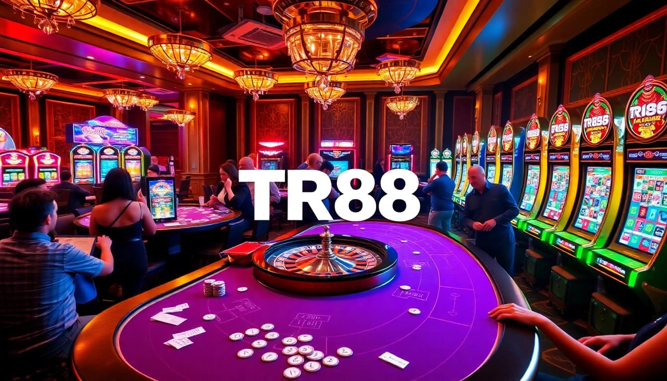 Experience the excitement of TR88 with vibrant casino games and thrilling gambling moments.