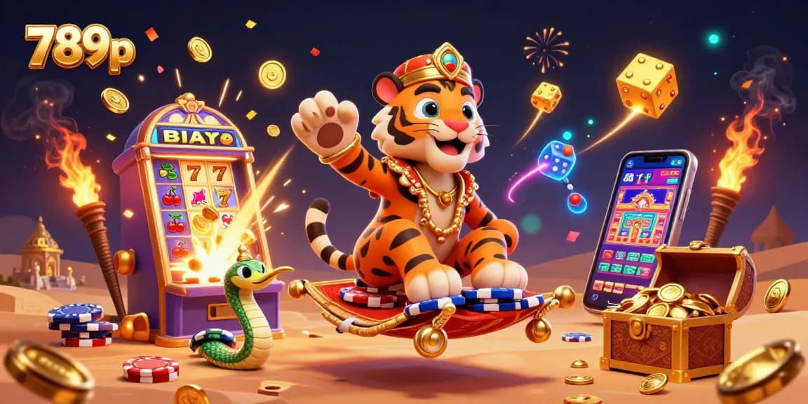 Engage with exciting 789p casino games featuring a vibrant 3D tiger sultan and magical elements.