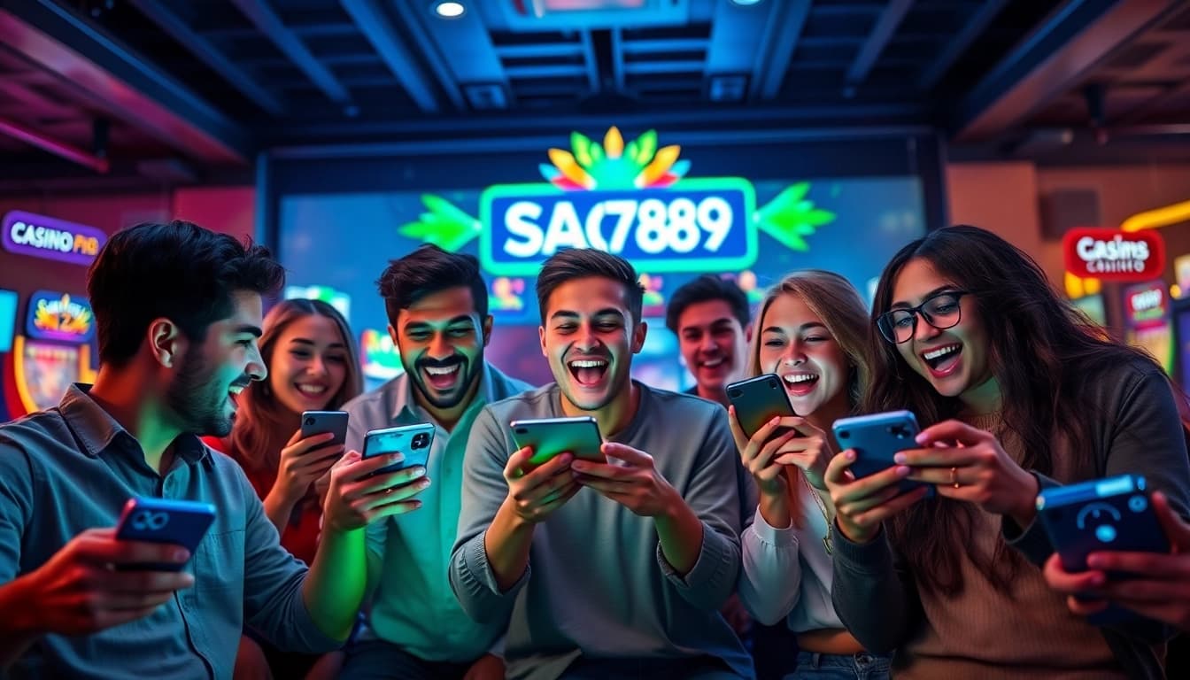 Exciting online gaming scene featuring diverse players enjoying SAO789 games.