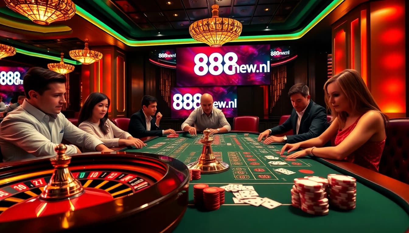 Experience the thrill of casino gaming at 888new.nl with an exciting table scene full of action.