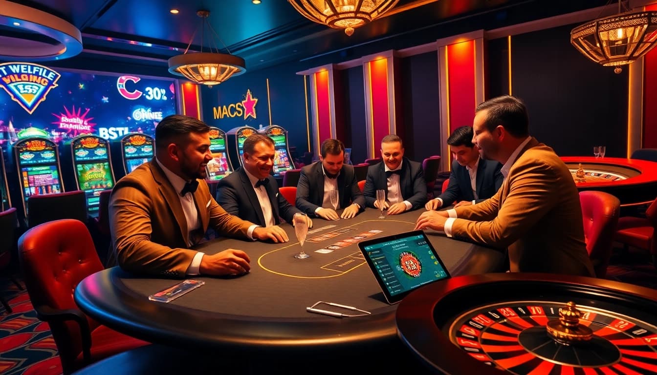 Experience the excitement of winning at https://33winn.gold/ with engaging casino games and dynamic players celebrating.