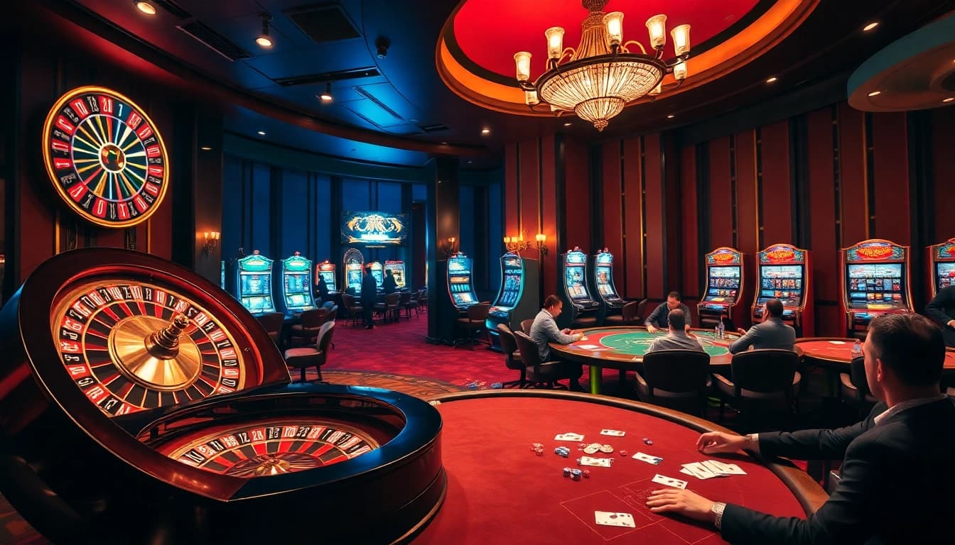Players enjoying their time at LUCKY88 casino with vibrant games and thrilling bets.
