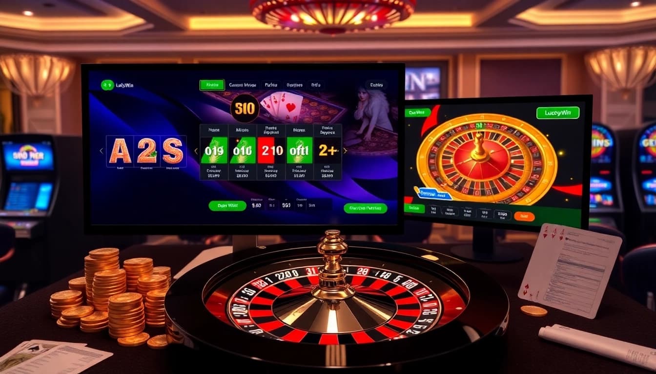 Experience thrilling gameplay and advanced betting with LuckyWin's vibrant casino visuals.