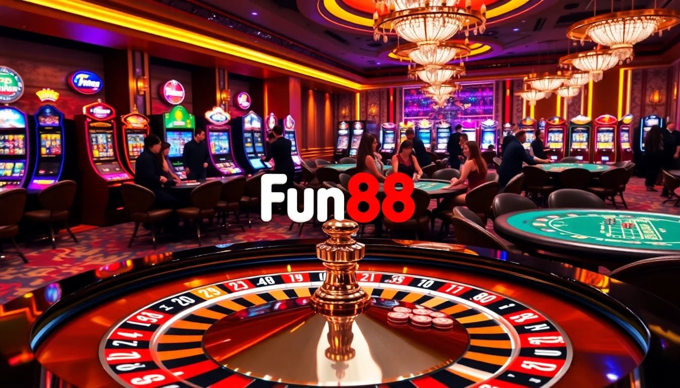 Experience the excitement of winning at Fun88 link casino games with vibrant tables and players in action.