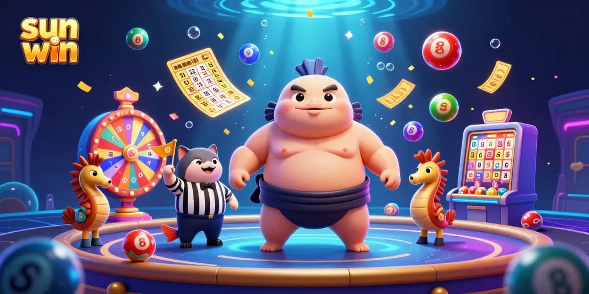 Engage in exciting games at sun win with colorful lottery balls and dynamic underwater casino action.