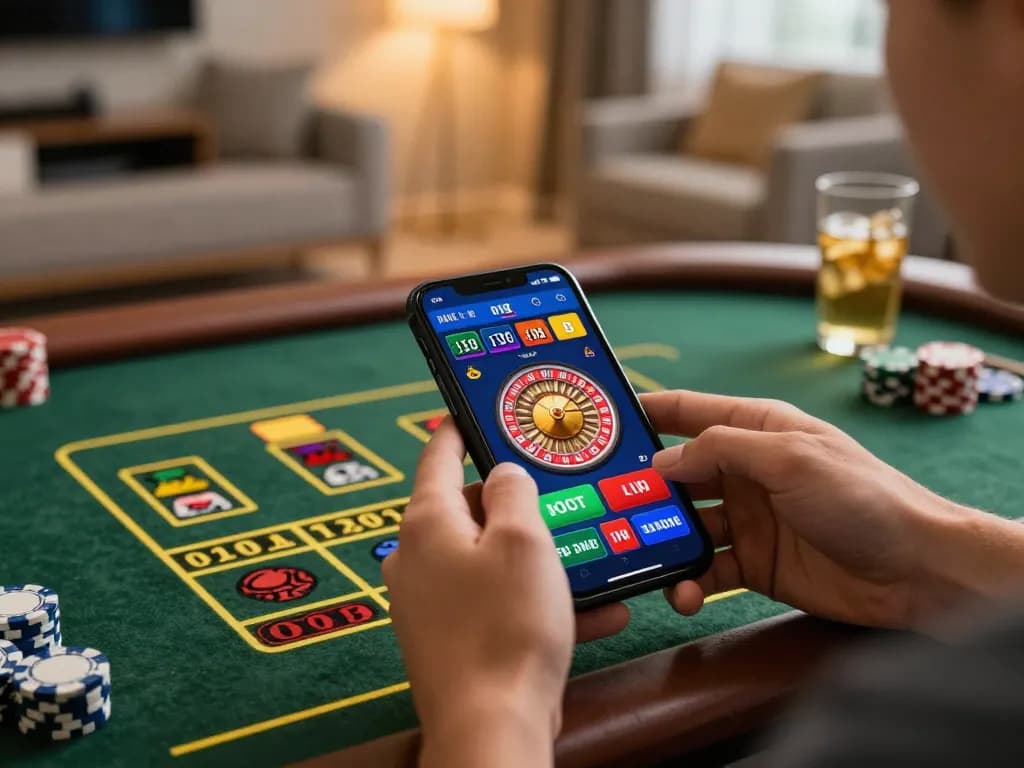 Experience the excitement of km777 on a mobile casino app with live gameplay and vibrant ambiance.