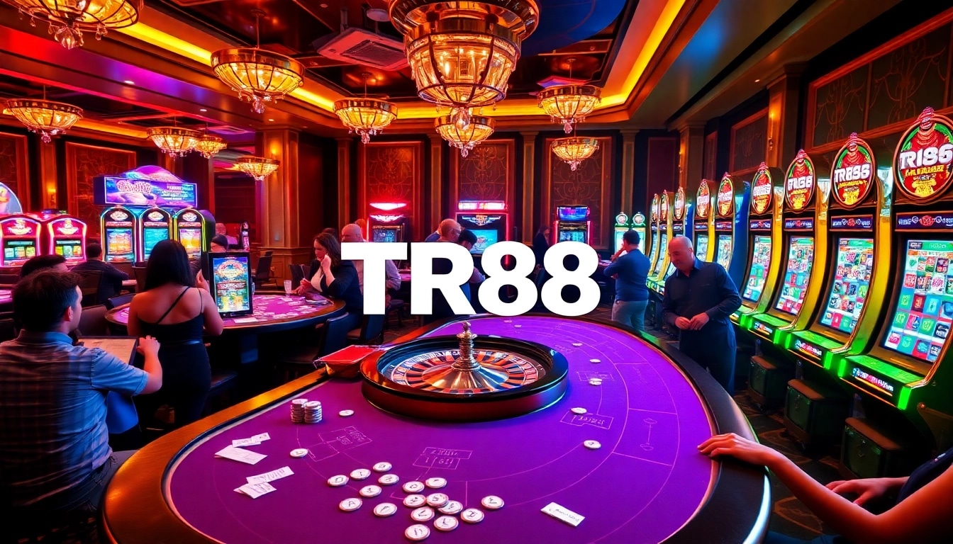 Experience the excitement of TR88 with vibrant casino games and thrilling gambling moments.