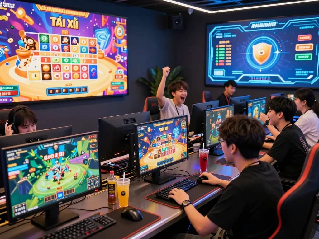 Exciting gaming scene showcasing diverse players enjoying rik vip online games with vibrant graphics and engaging atmosphere.