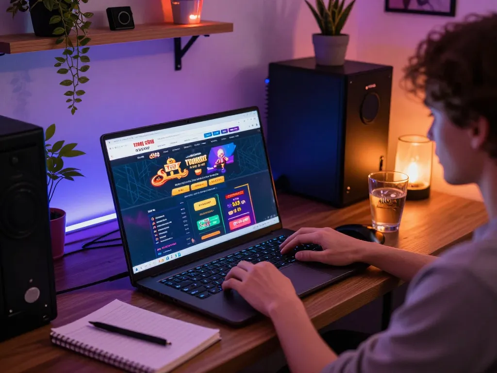 Engaging player enjoying the trang chủ dh88 online casino experience at home with a strategic setup.
