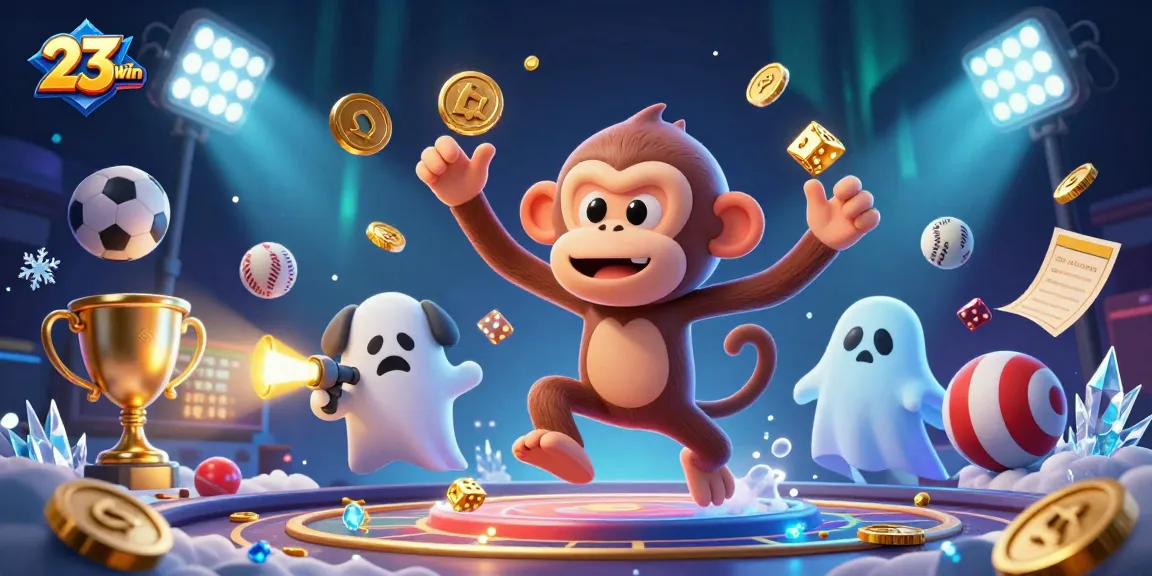 Experience thrilling wins at 23win with dynamic gameplay amidst golden casino treasures.
