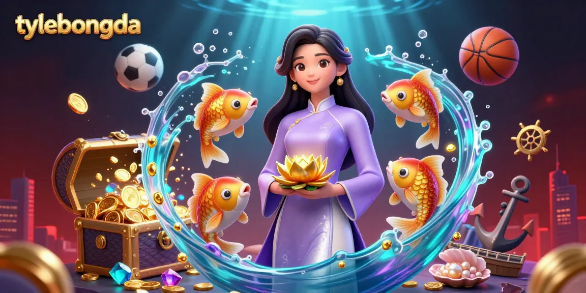 Engage in dynamic betting with tylebongda, featuring an elegant Asian woman and vibrant sports elements.