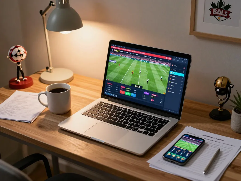 Place your bets on rr88 while watching a live football match on your laptop.