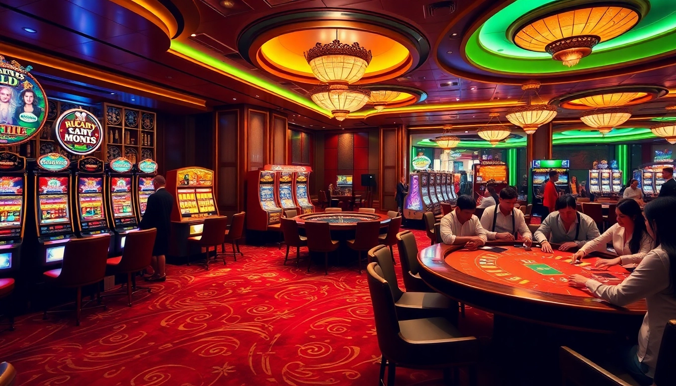 Experience the excitement of winning at 98wincom.blog with players at a luxurious casino table.