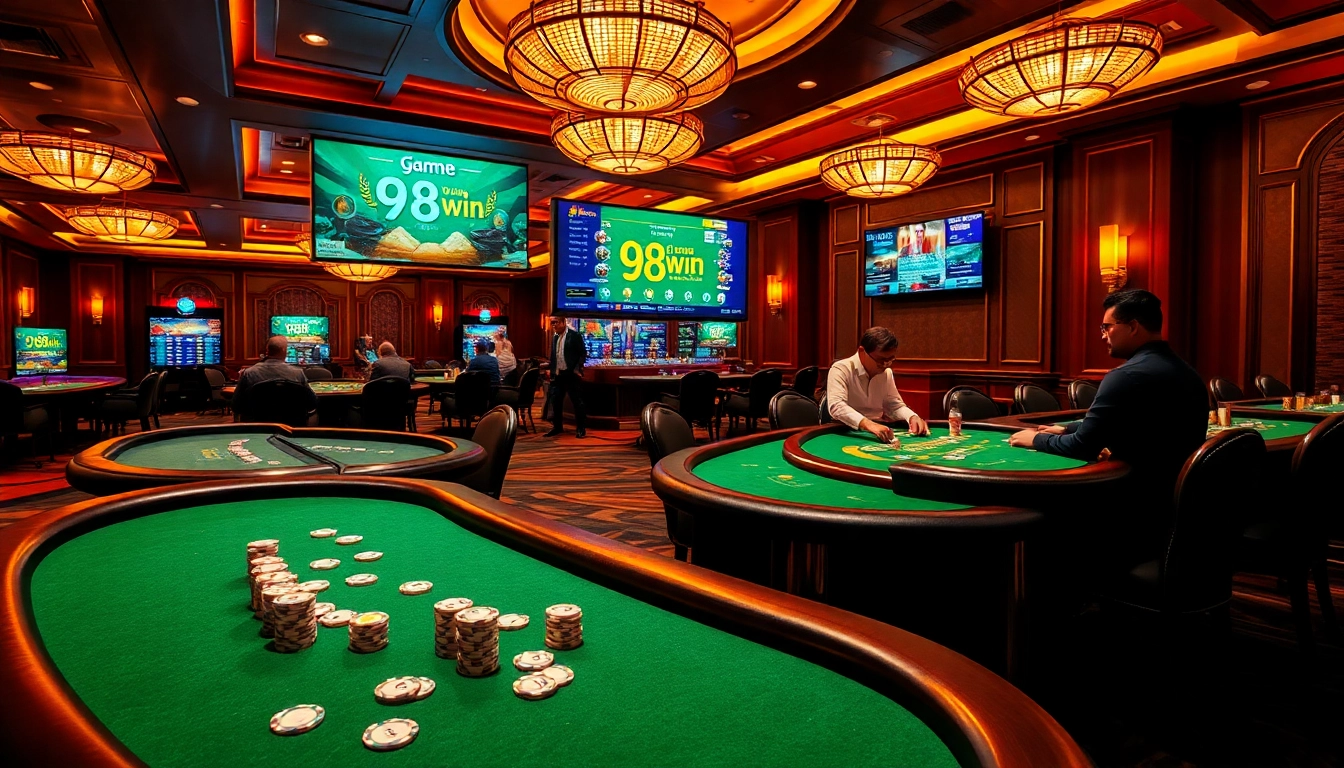 Engage in thrilling gameplay with game 98win at luxurious casino tables.