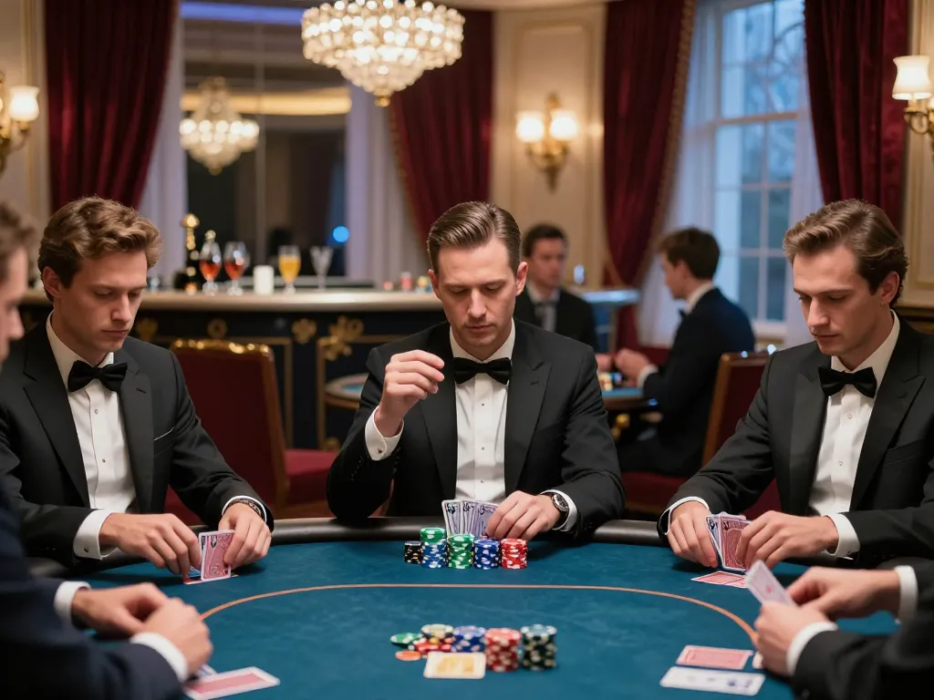Engage in high-stakes poker at DH88 casino, showcasing intense gameplay with focused players.