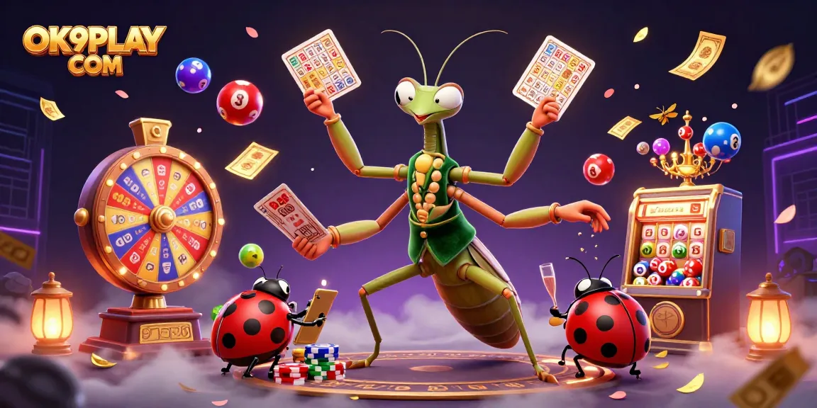 Experience thrilling gameplay at OK9PLAY COM, where vibrant lottery and casino elements blend seamlessly.