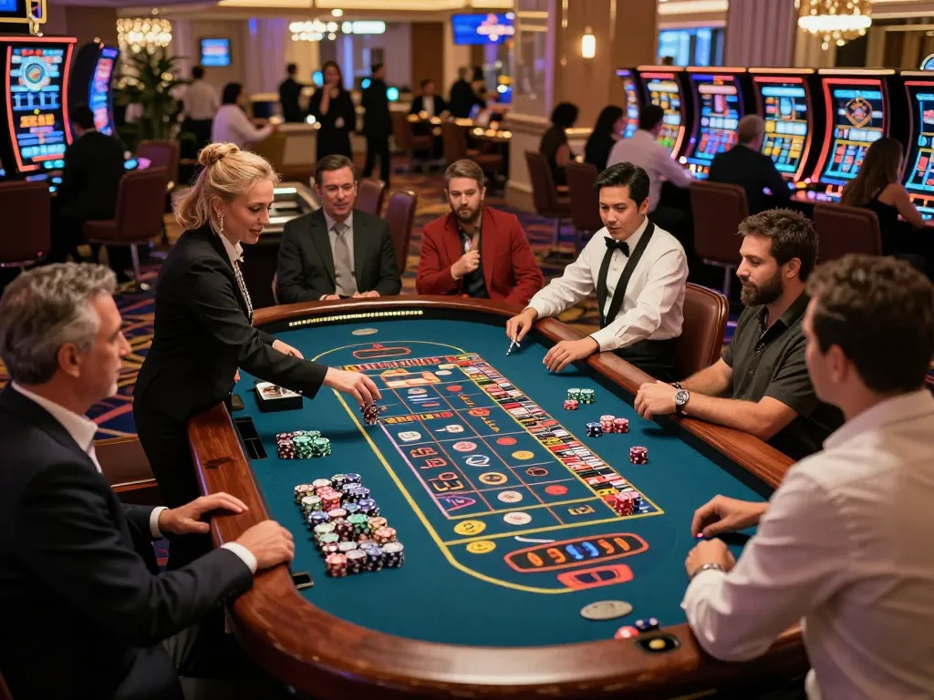 Experience the excitement of 789win roulette as players eagerly place bets under vibrant casino lights
