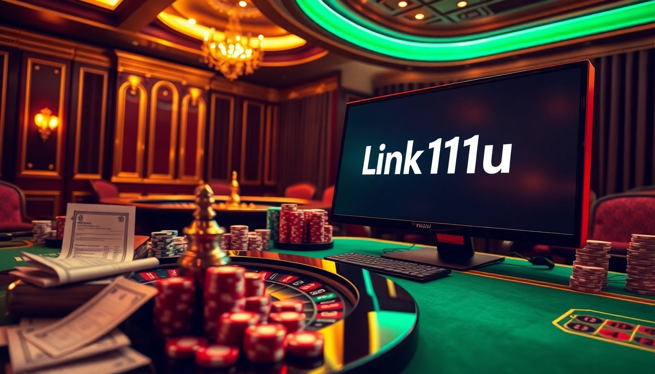 Experience the thrill of online gambling with the Link 11uu platform featuring exciting casino elements.