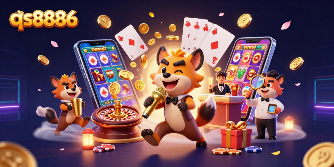 Engage with the dynamic casino scene featuring qs8886, where hyena comedians and bartenders bring excitement to online gaming.