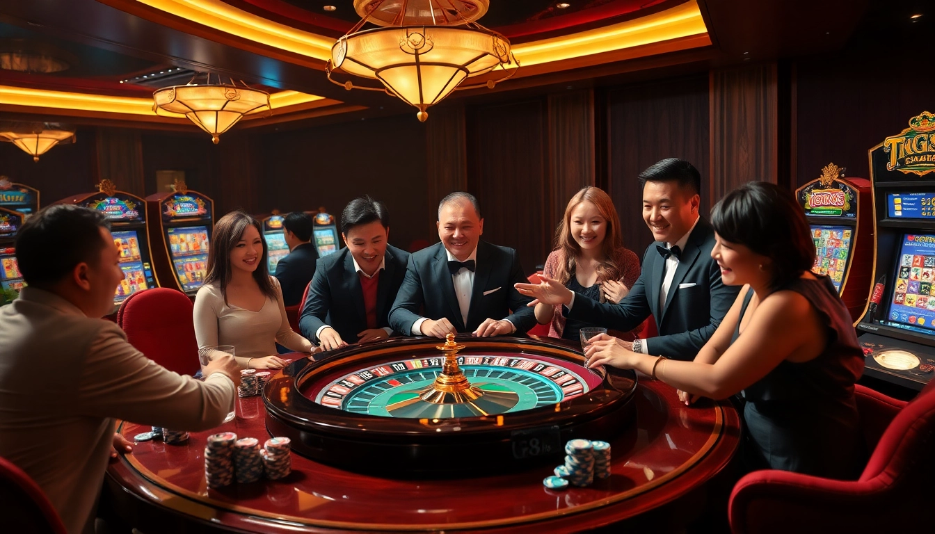 Experience the thrill of gambling at TG88's vibrant casino tables and exciting slot machines.
