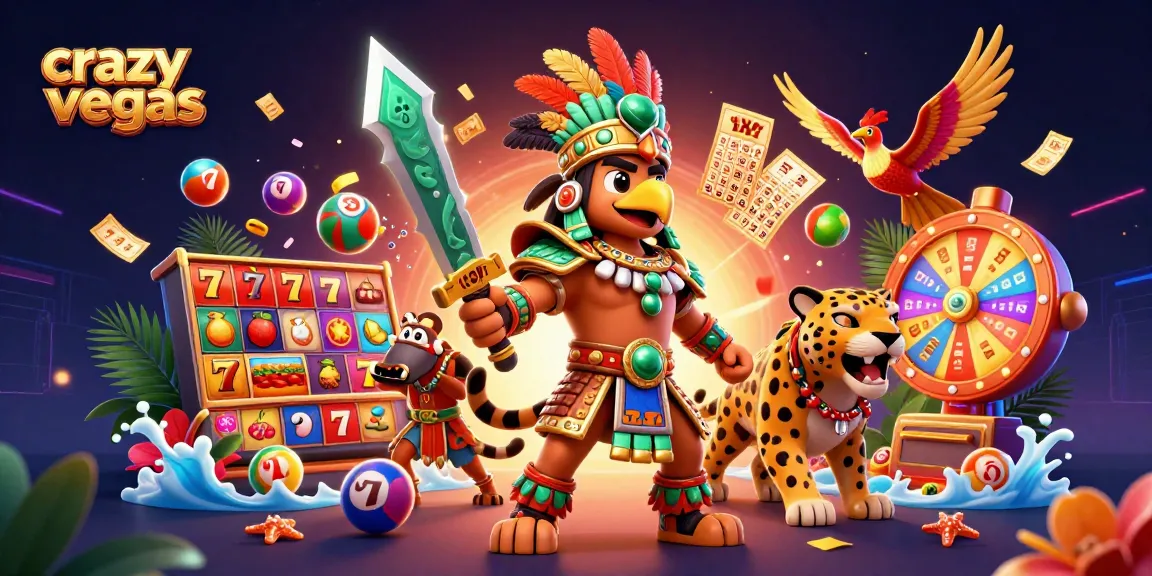 Experience thrilling gameplay at crazyvegas with vibrant slot reels and golden tickets appealing to players.