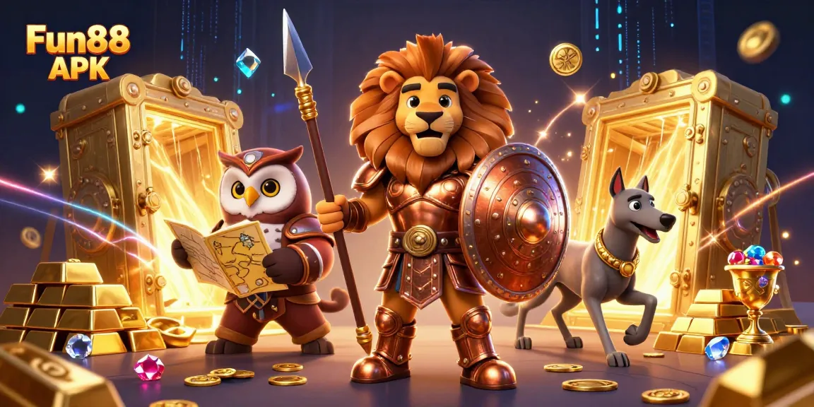 Experience the thrill of Fun88 APK with vibrant visuals and dynamic casino elements.