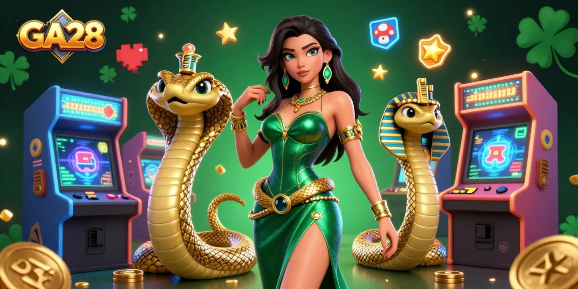 Experience thrilling gaming adventures at GA28 with an enchanting casino illustration alive with golden elements.