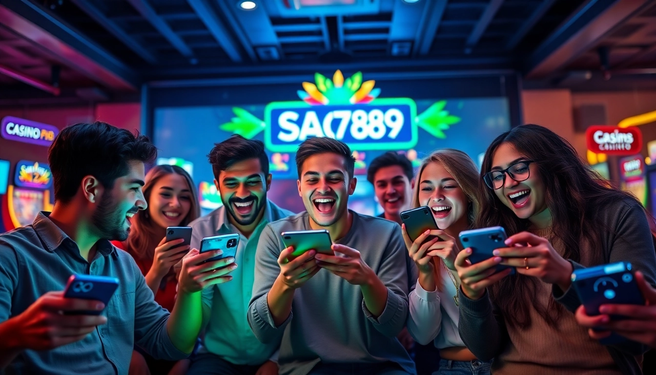 Exciting online gaming scene featuring diverse players enjoying SAO789 games.