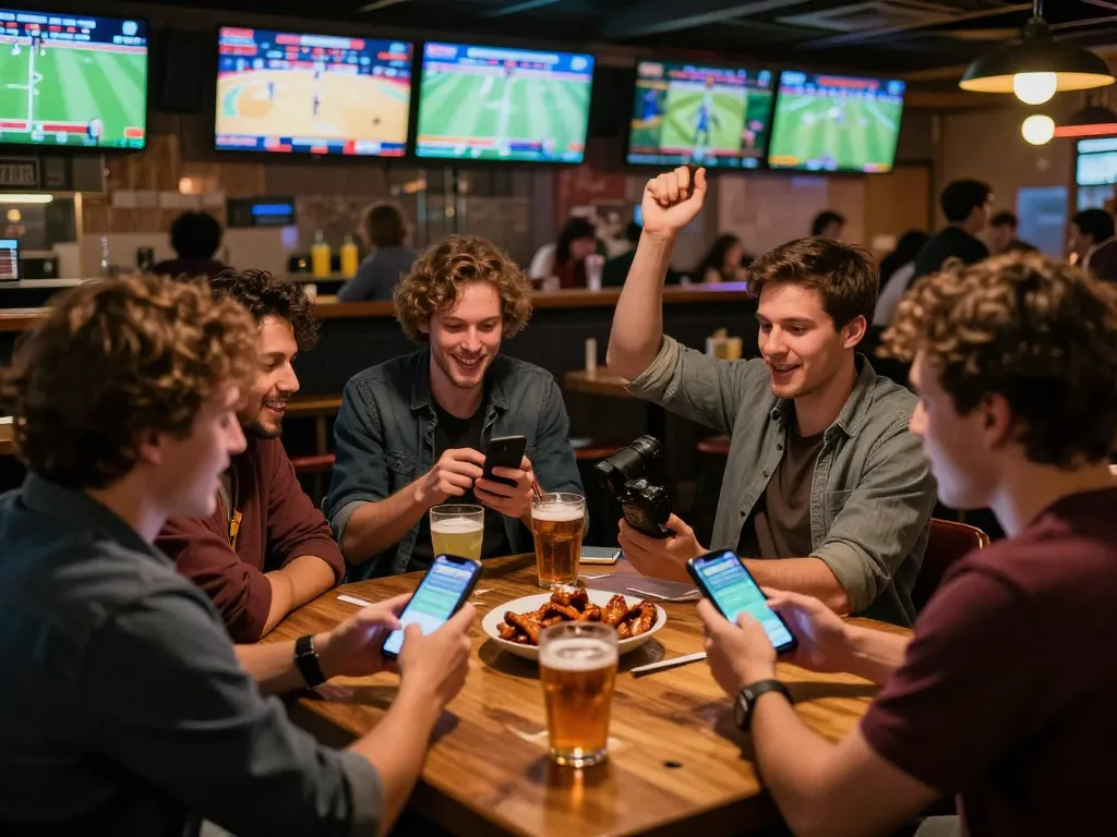 Enjoying thrilling live sports betting at a vibrant venue with 789win interactions.