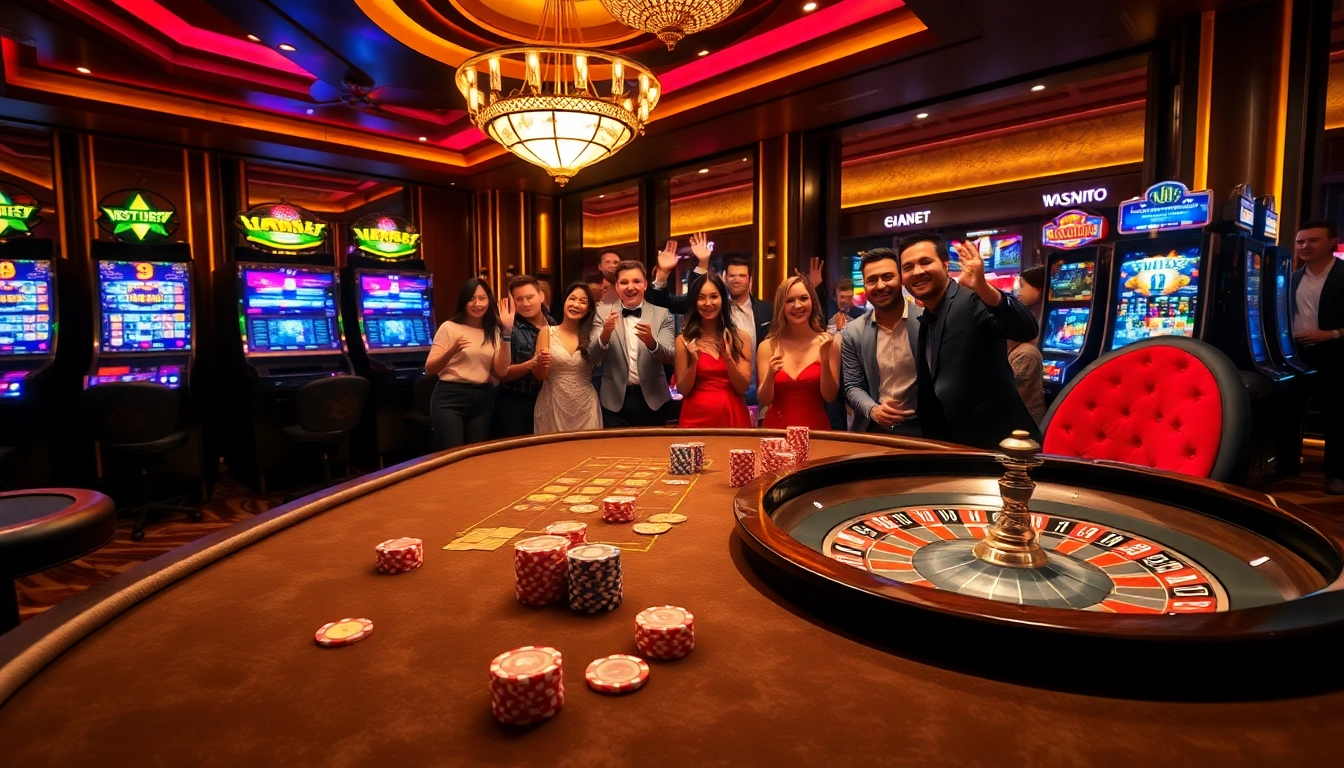 Exciting gameplay at 68 Game Bài casino featuring vibrant chips and cards.