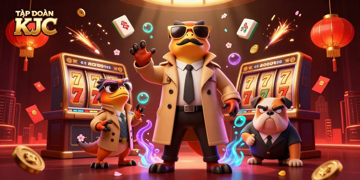 Experience the thrill of TẬP ĐOÀN KJC as raptors in disguise try to access a VIP casino lounge.