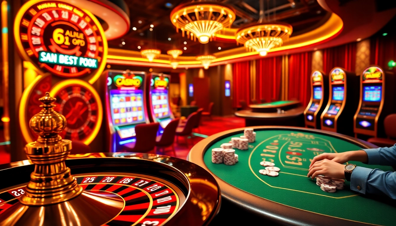 Engaging players enjoying a sophisticated gaming experience at https://tg88v.com/ showcasing vibrant casino elements.