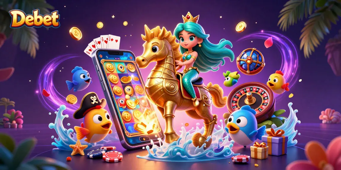 Debet offers exciting slot game action with vibrant characters and engaging game elements.