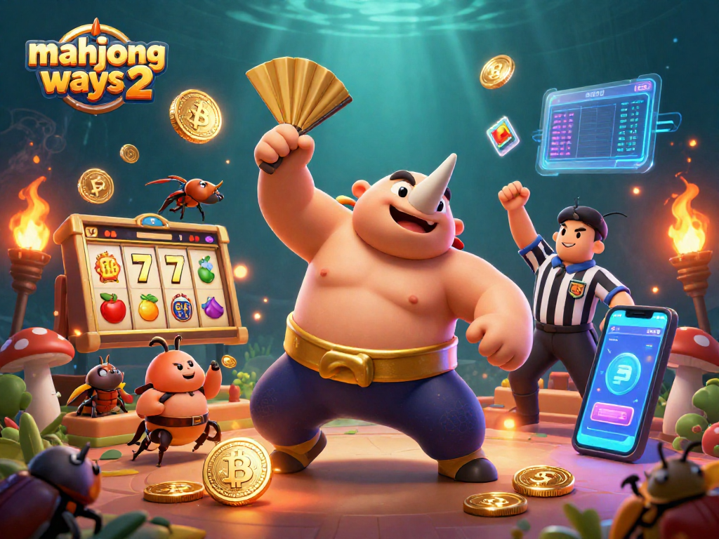 Experience thrilling wins in Mahjong Ways 2 with coins flying as characters engage in exciting play.