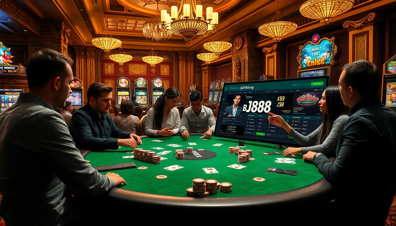 Engage actively at the vibrant casino table with unique features from https://bj88h.org/ as players strategize and win.