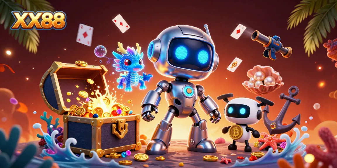 Engage in thrilling casino games at XX88 with vibrant characters and rich dynamic elements.
