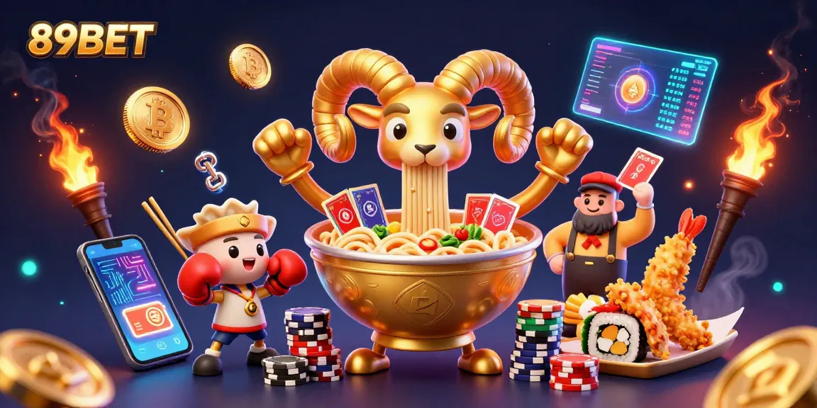Engage in thrilling 89BET casino action with vibrant characters and dynamic gaming elements.